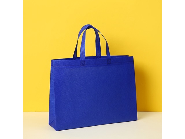 30Pcs Non-woven Blue Shopping Tote Bag Eco Bag Reusable